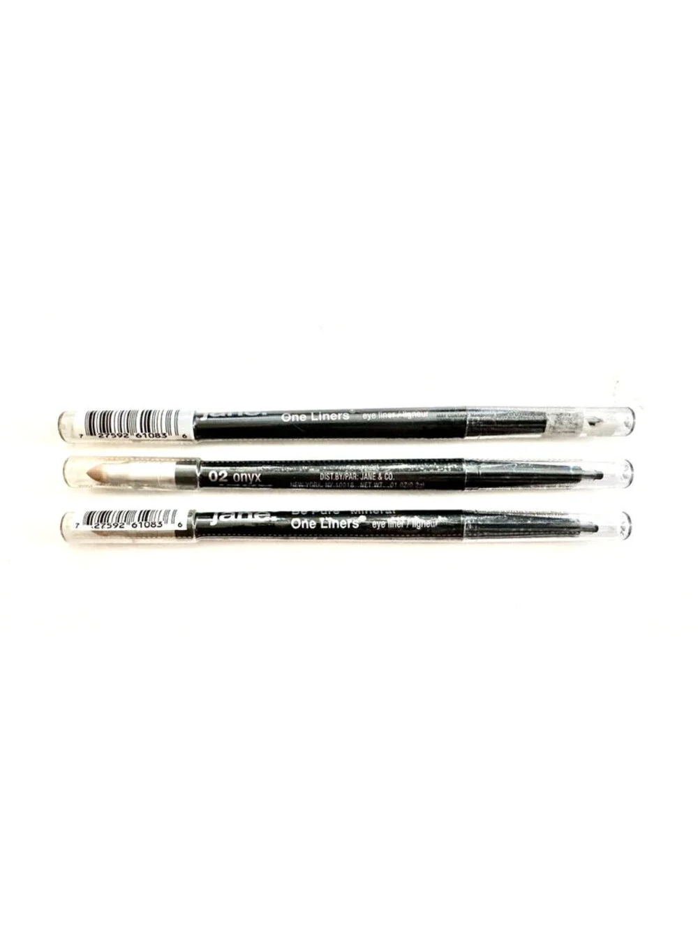 Lot of 3: NEW Jane Be Pure Mineral One Liners Eyeliner in 02 Onyx (Sealed)
